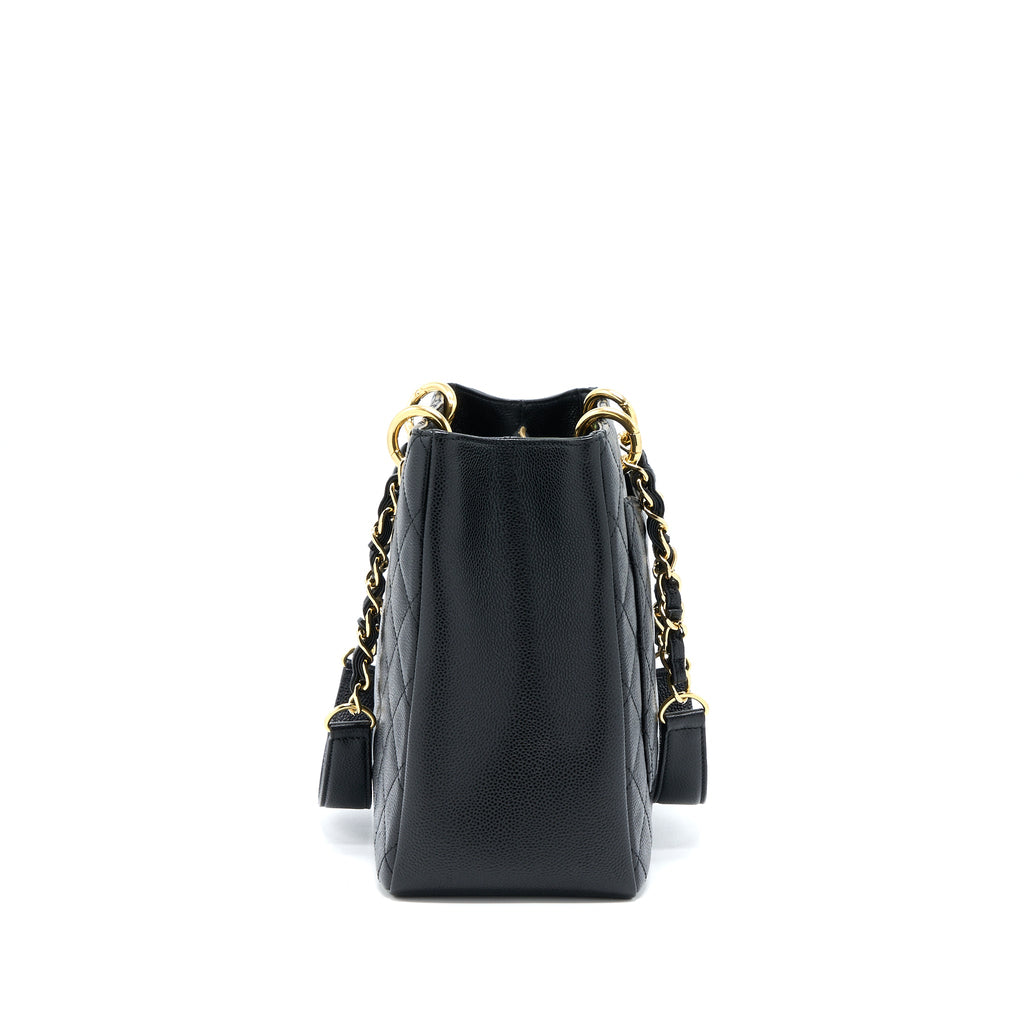 CHANEL GRAND SHOPPING TOTE BAG CAVIAR BLACK GHW