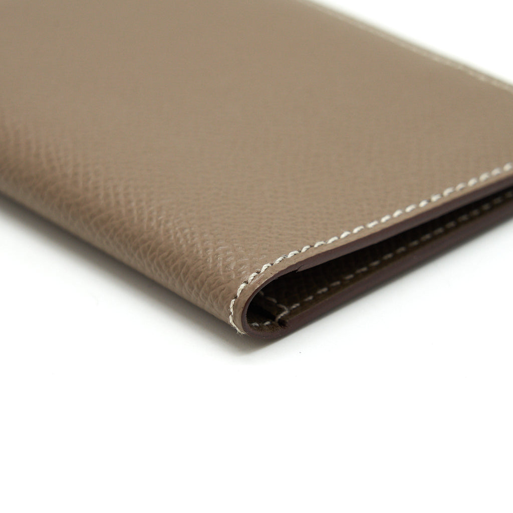 HERMES MC2 EUCLIDE CARD HOLDER ETOUPE EPSOM LEATHER
