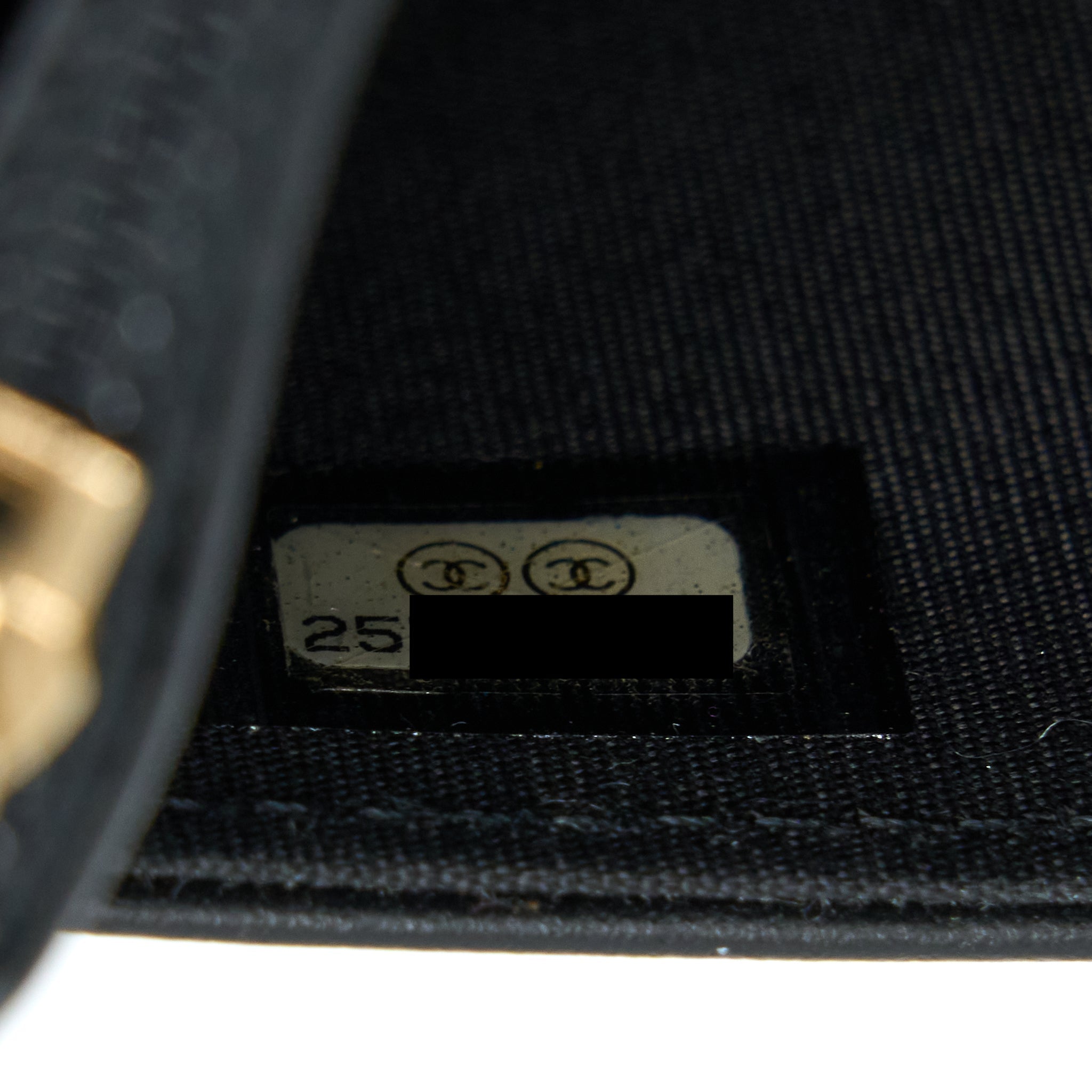 CHANEL CLASSIC BOY WALLET ON CHAIN CAVIAR BLACK GHW