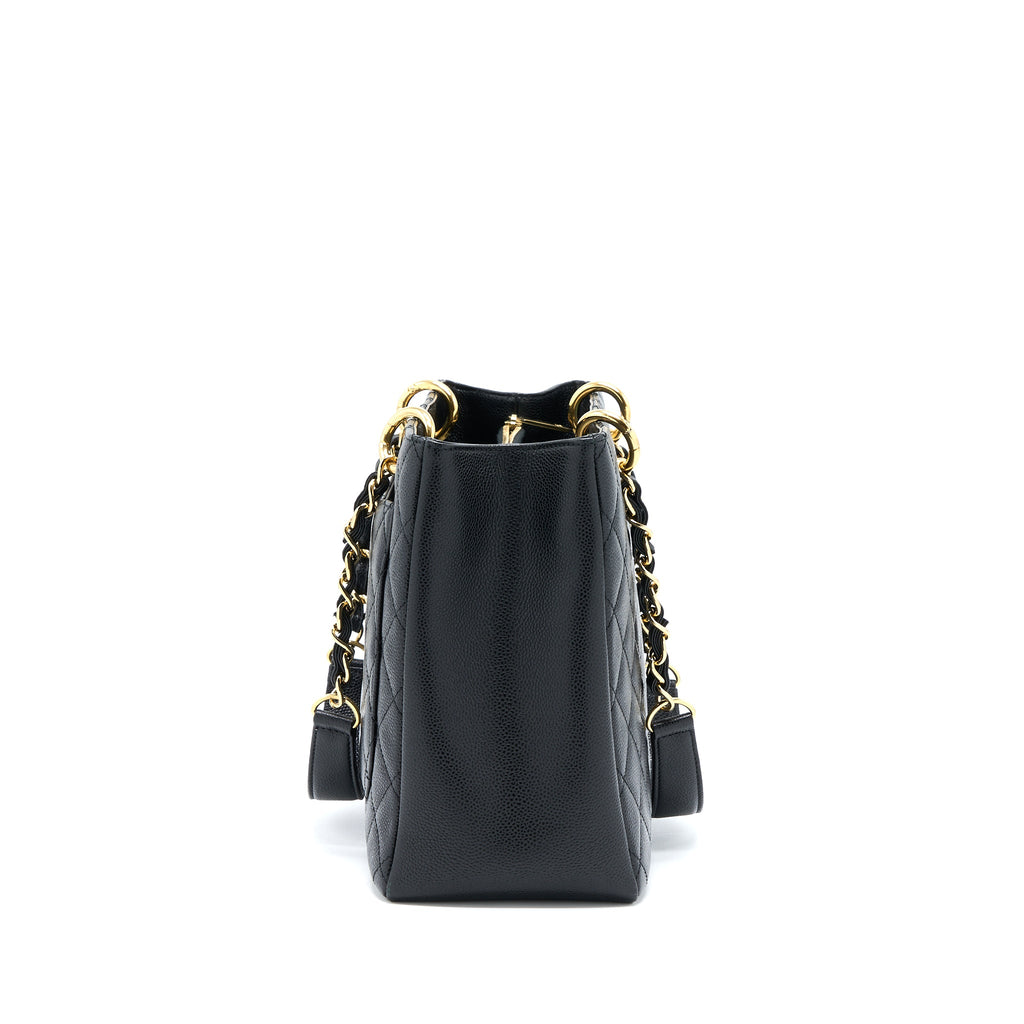 CHANEL GRAND SHOPPING TOTE BAG CAVIAR BLACK GHW