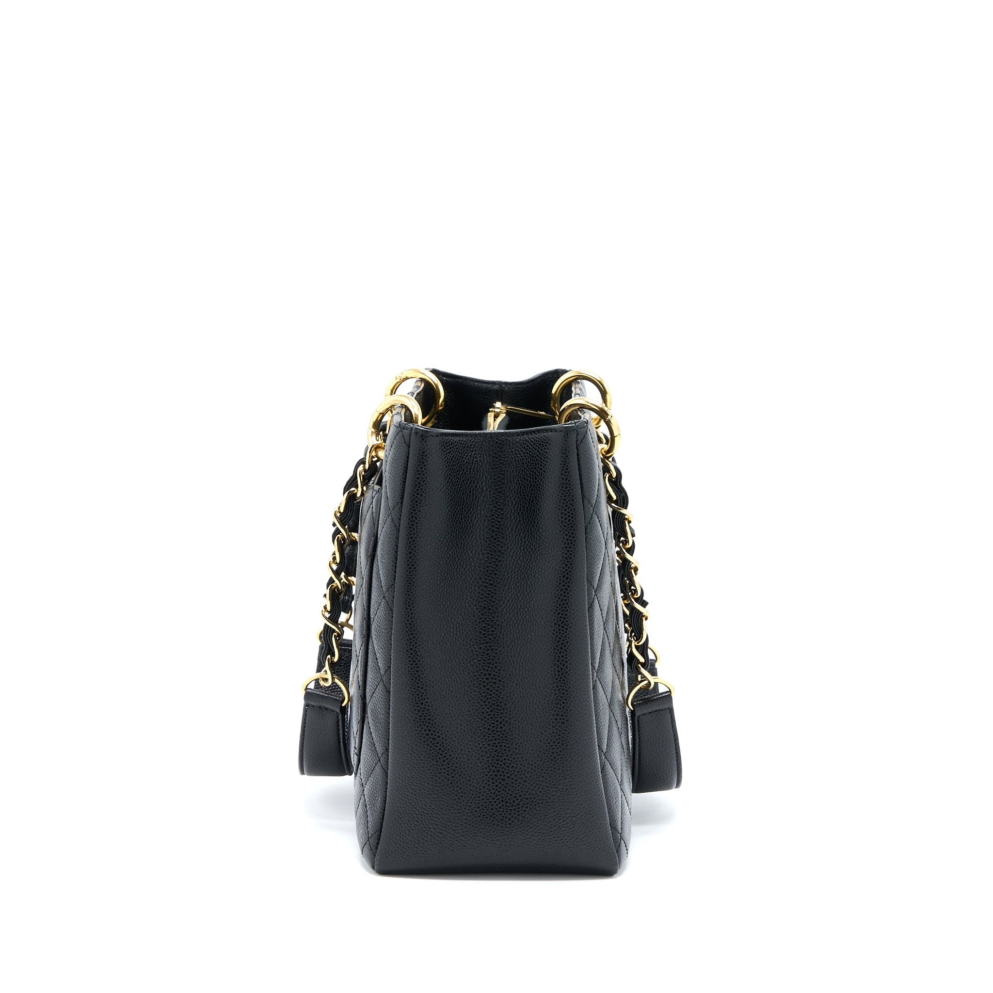 CHANEL GRAND SHOPPING TOTE BAG CAVIAR BLACK GHW