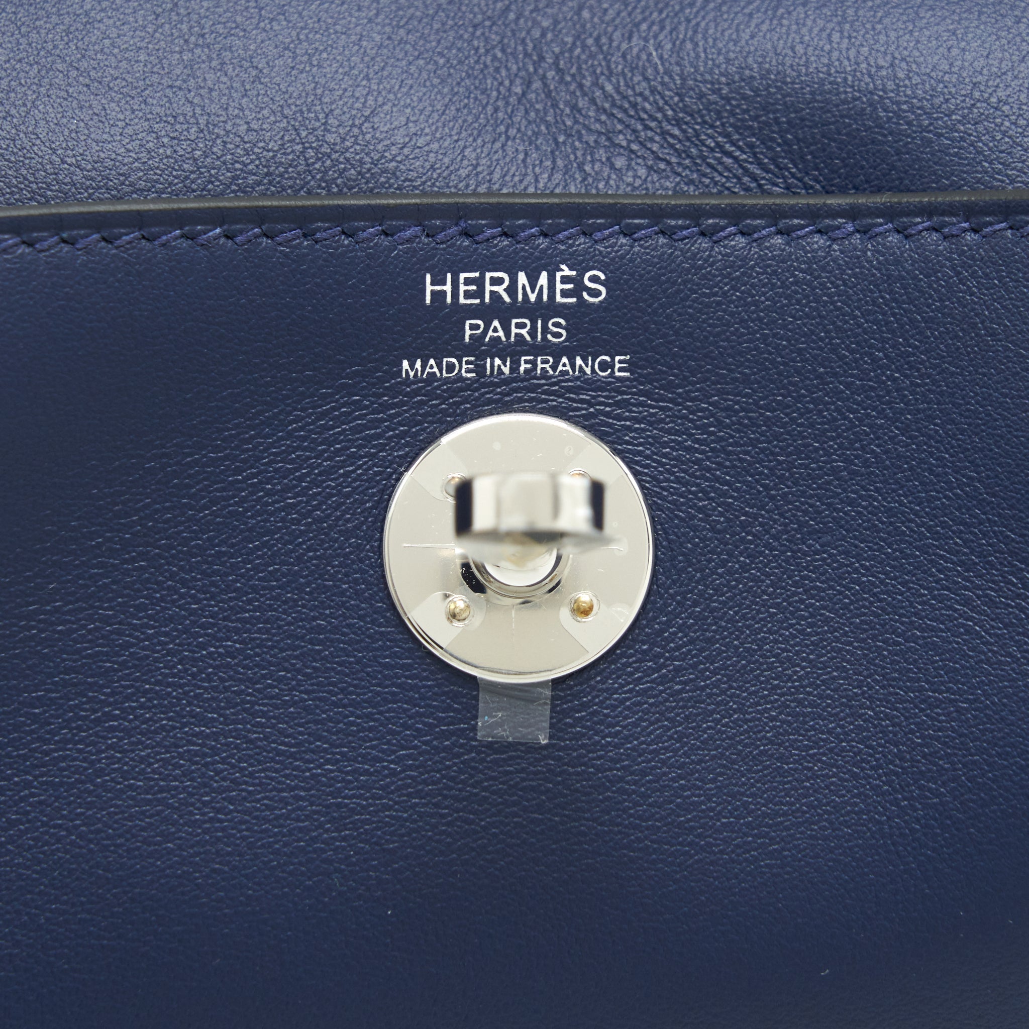 HERMES MINI LINDY SWIFT NAVY/BLEU FRIDA SHW