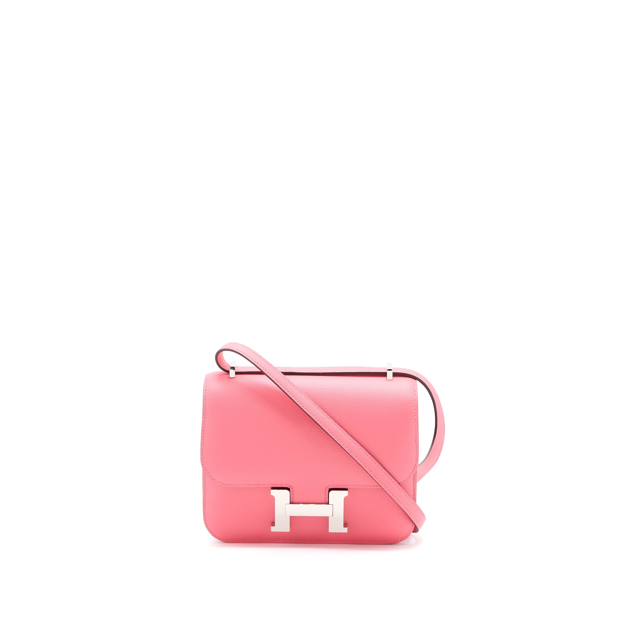 HERMES MINI CONSTANCE EVERCOLOR 8W ROSE AZALEE SHW