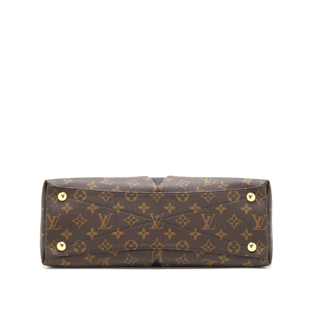LOUIS VUITTON V TOTE BAG MEDIUM BLACK GHW