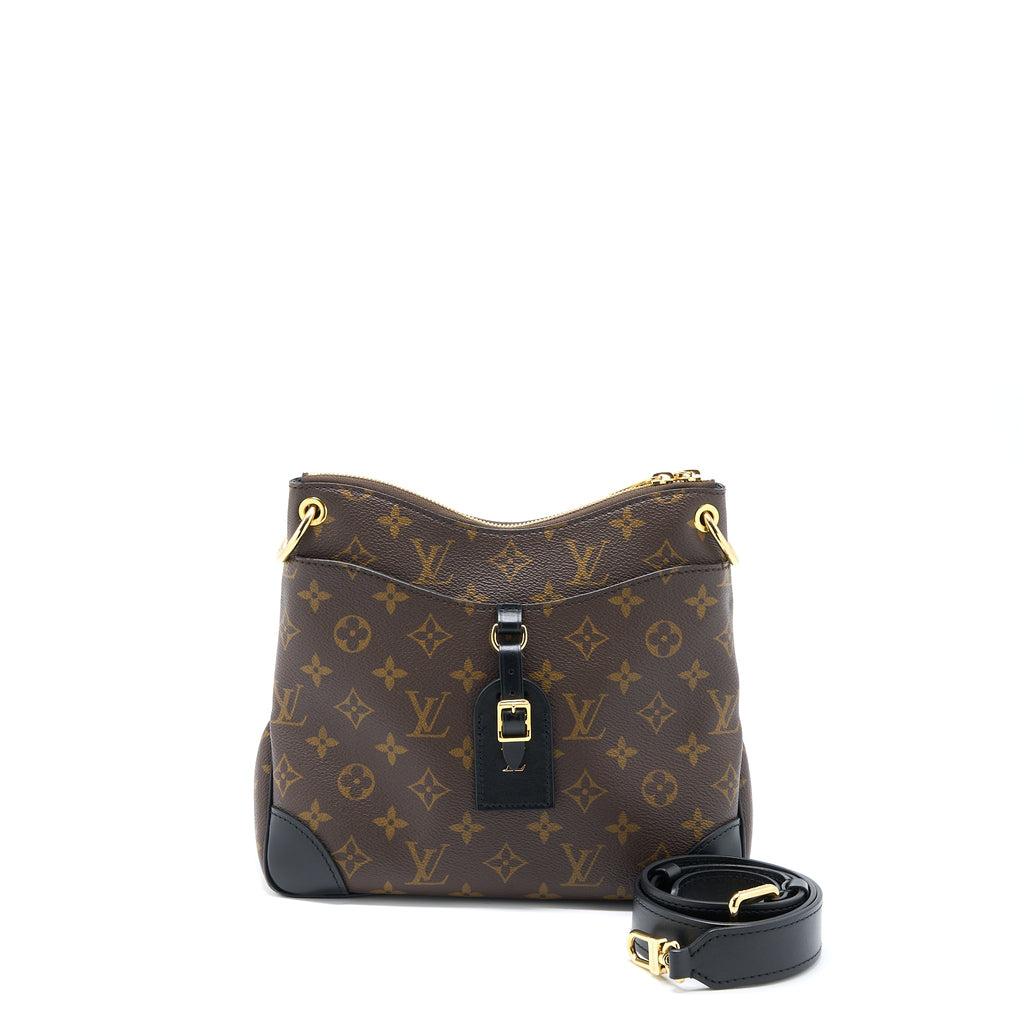LOUIS VUITTON ODEON PM BAG MONOGRAM CANVAS BLACK GHW