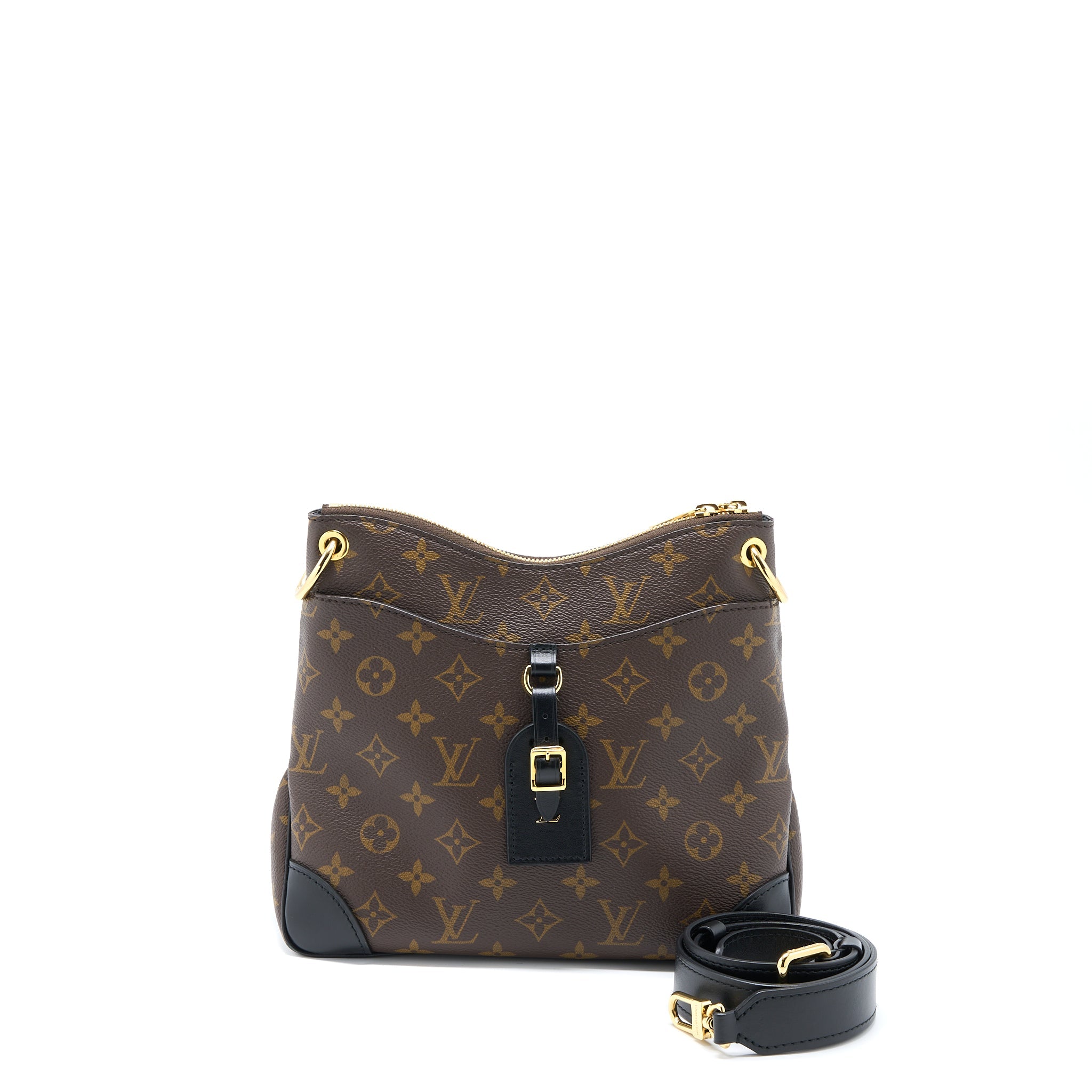 LOUIS VUITTON ODEON PM BAG MONOGRAM CANVAS BLACK GHW