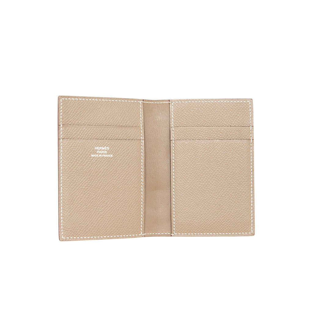 HERMES MC2 EUCLIDE CARD HOLDER ETOUPE EPSOM LEATHER