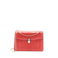 BVLGARI SERPENTI FOREVER SHOULDER BAG CALFSKIN RED LGHW