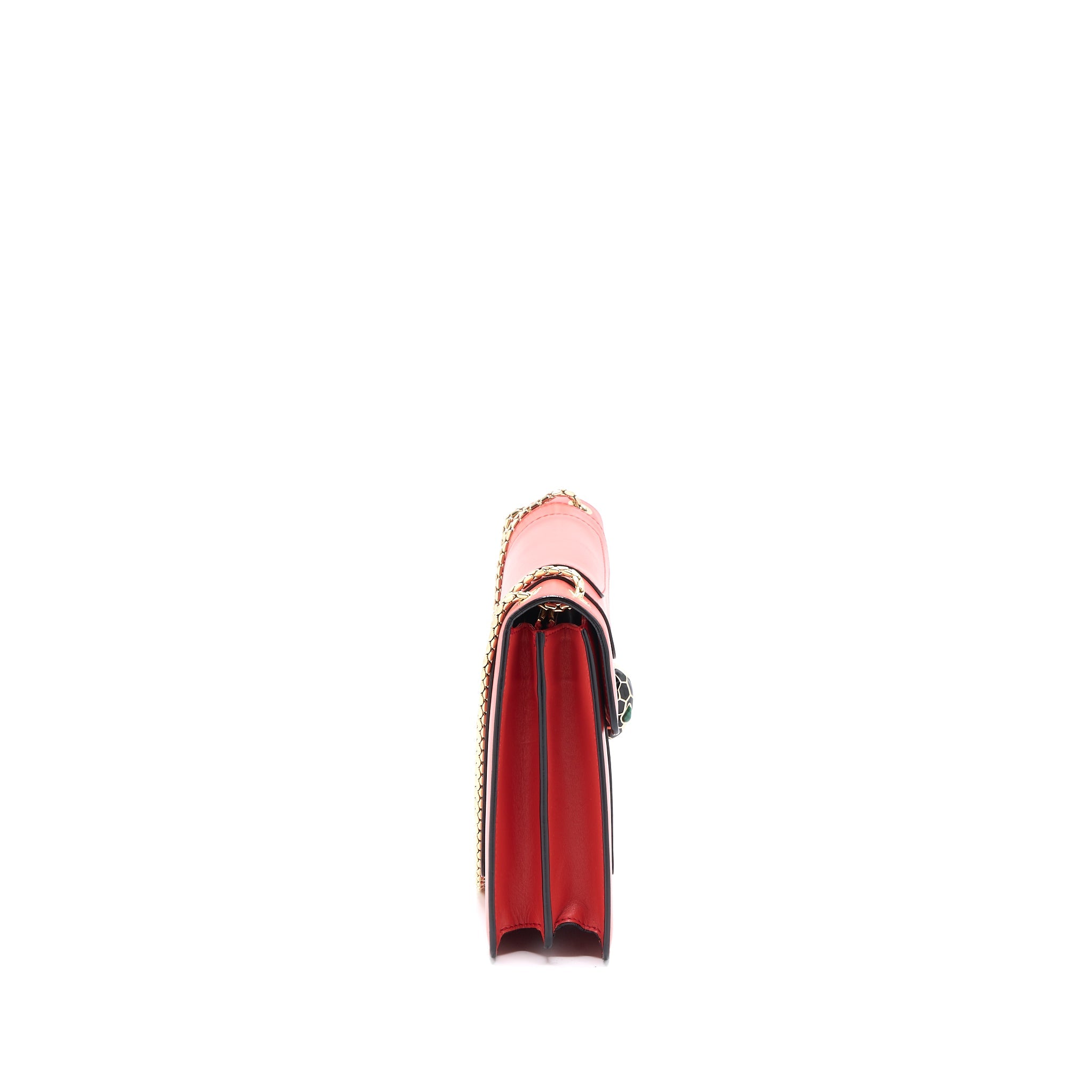 BVLGARI SERPENTI FOREVER SHOULDER BAG CALFSKIN RED LGHW