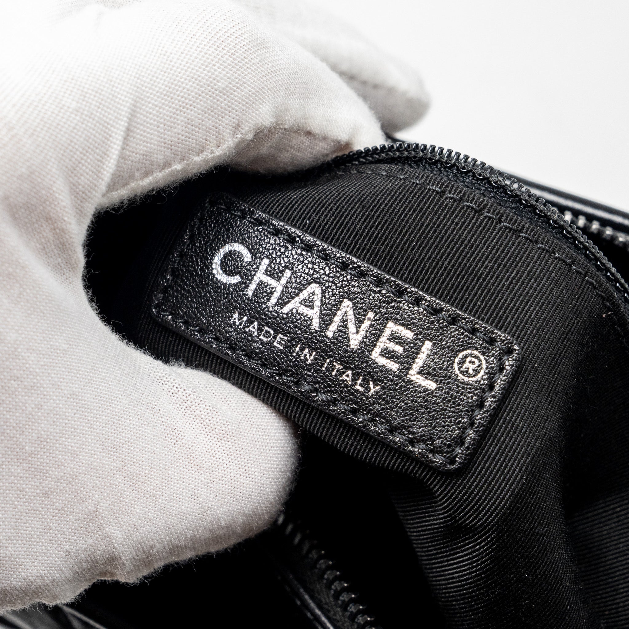 CHANEL SMALL GABRIELLE HOBO BAG AGED CALFSKIN SO BLACK