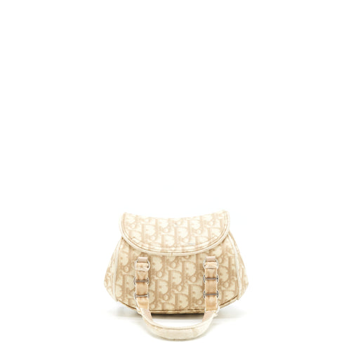 DIOR VINTAGE MINI HANDLE BAG OBLIQUE VELVET