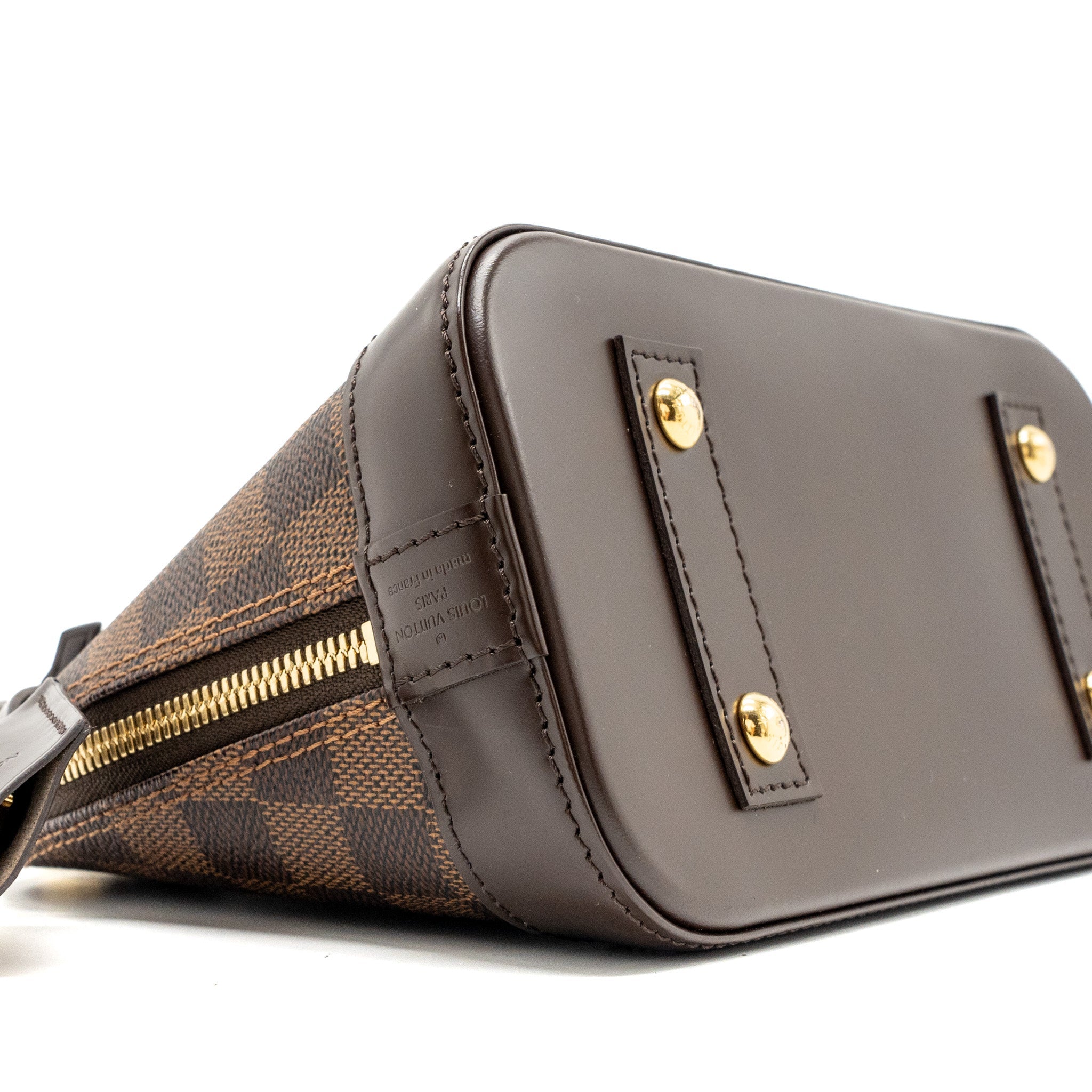 LOUIS VUITTON ALMA BB DAMIER EBENE CANVAS GHW