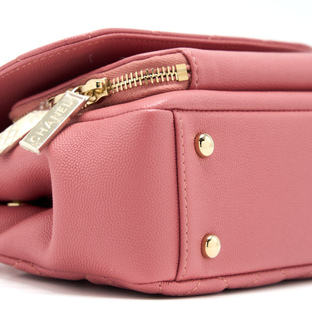 CHANEL SMALL BUSINESS AFFINITY CAVIAR PINK LGHW