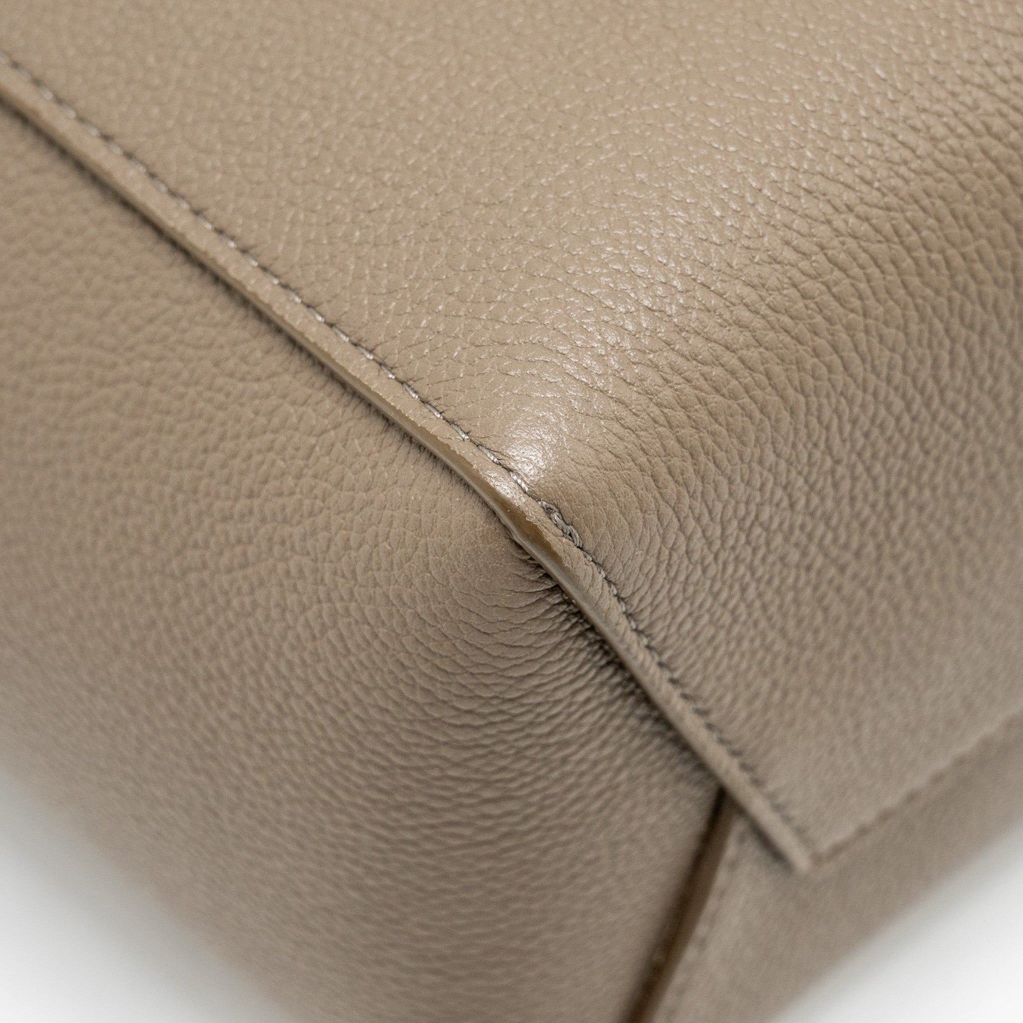 CELINE SANGLE BUCKET BAG CALFSKIN GREY GHW