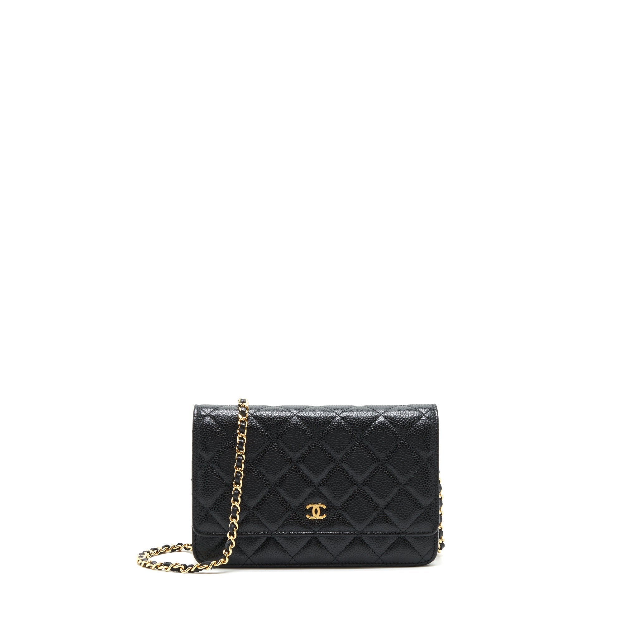 CHANEL WALLET ON CHAIN CAVIAR BLACK GHW