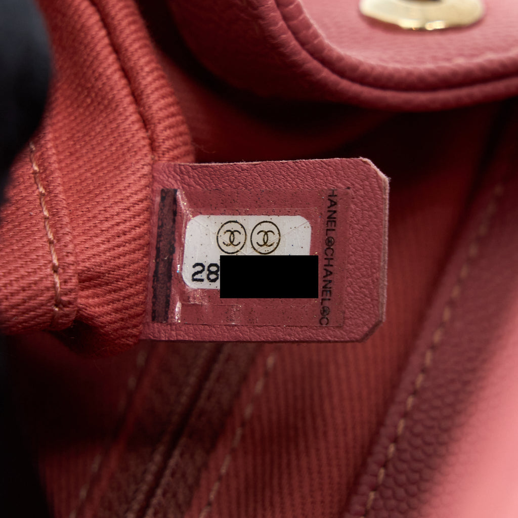 CHANEL SMALL BUSINESS AFFINITY CAVIAR PINK LGHW
