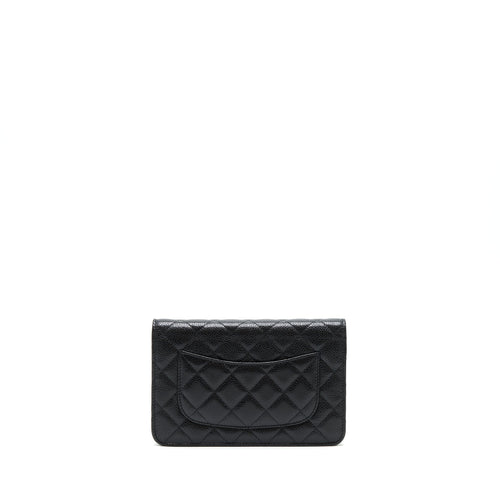 CHANEL WALLET ON CHAIN CAVIAR BLACK GHW