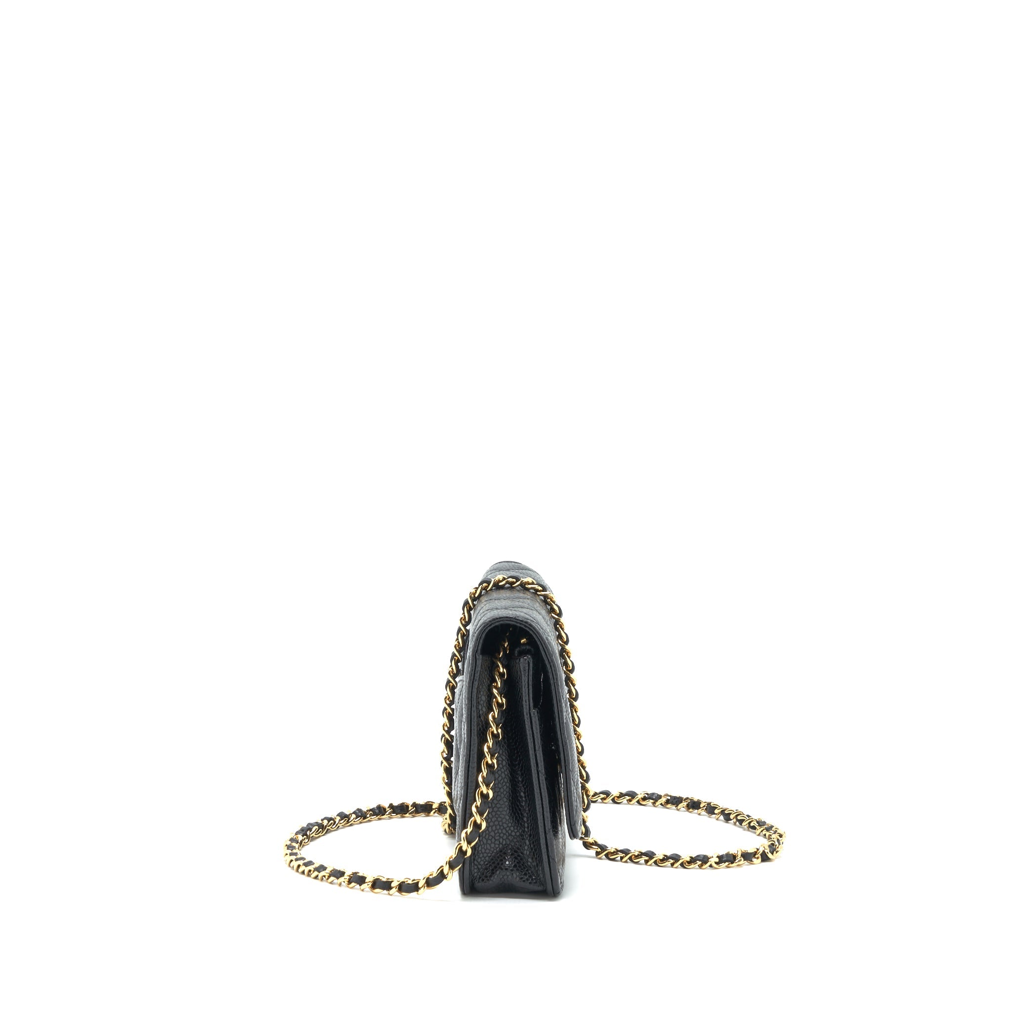 CHANEL WALLET ON CHAIN CAVIAR BLACK GHW