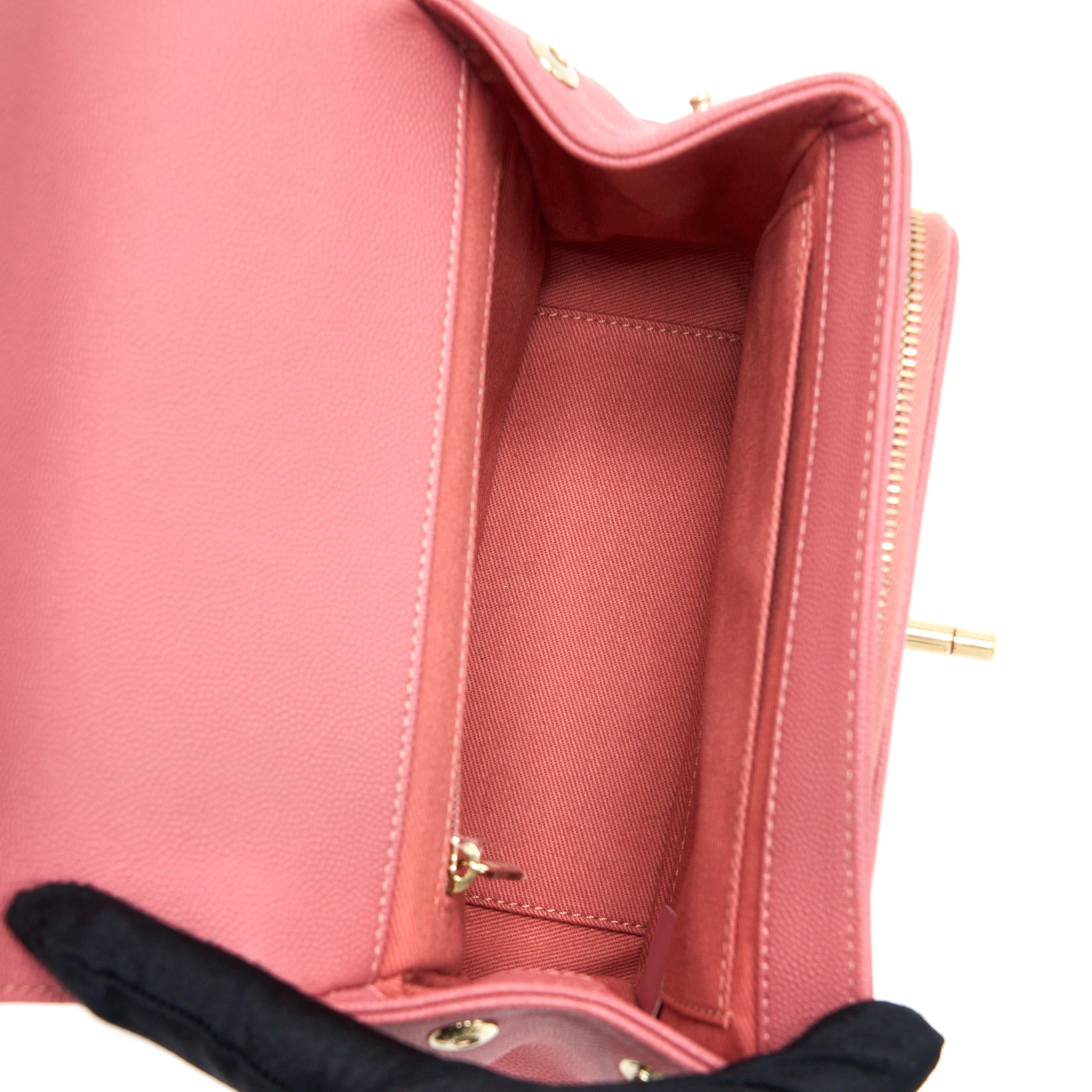 CHANEL SMALL BUSINESS AFFINITY CAVIAR PINK LGHW