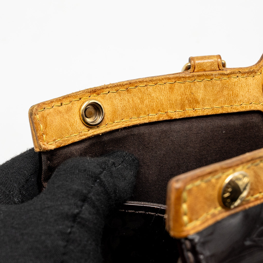 LOUIS VUITTON ROXBURY DRIVE MONOGRAM VERNIS AMARANTE GHW