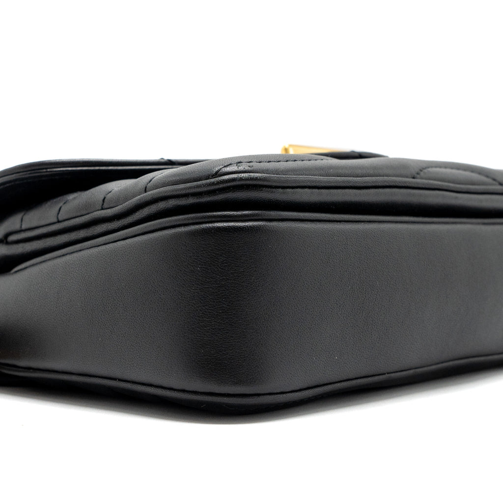 LOUIS VUITTON NEW WAVE PM CHAIN BAG CALFSKIN BLACK GHW (NEW VERSION)