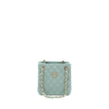CHANEL 23C MINI BUCKET CAVIAR LIGHT GREY LGHW (MICROCHIP)