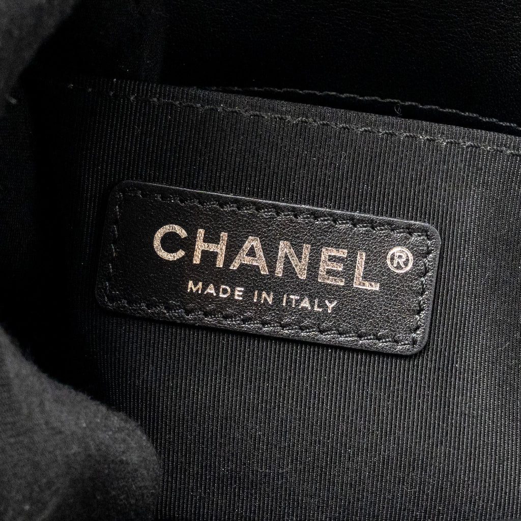CHANEL SMALL BOY BAG CALFSKIN BLACK SHW