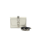 PRADA WOMAN'S MESSENGER BAG WHITE WITH SHW