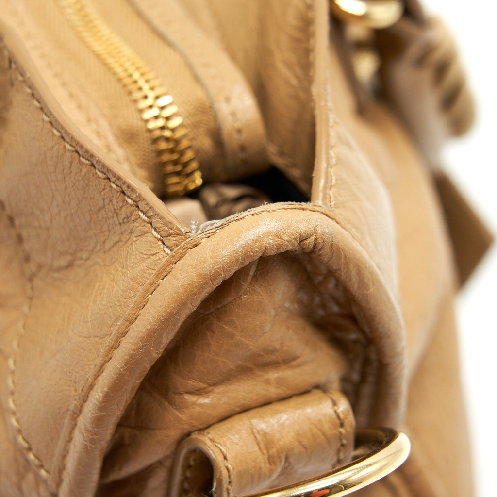 BALENCIAGA GIANT CITY BAG BEIGE GHW