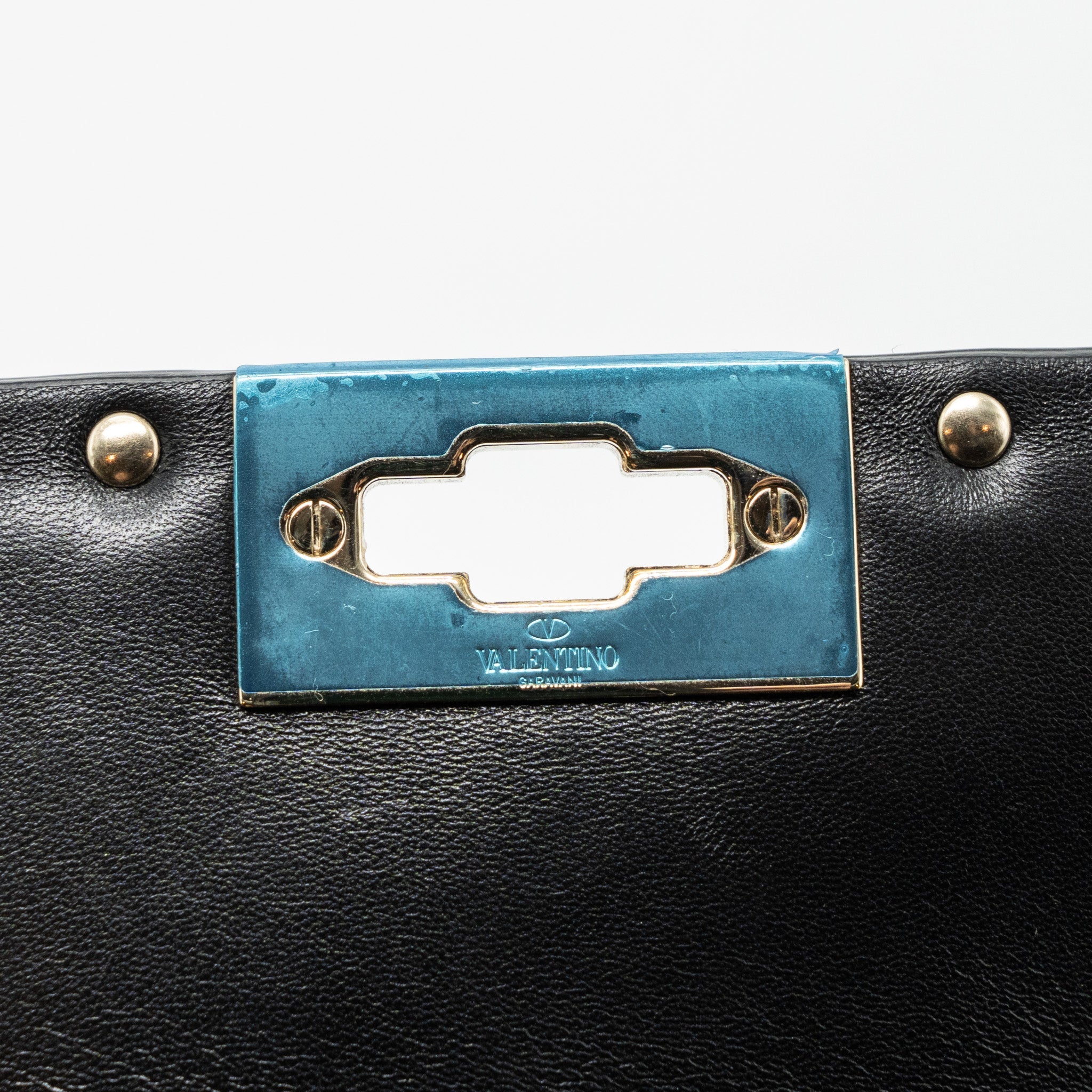 VALENTINO GARAVANI ROCKSTUD SPIKE SHOULDER BAG LEATHER/ PYTHON MULTICOLOUR LGHW