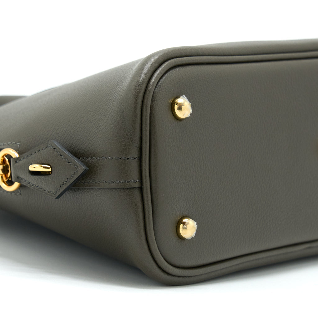 HERMES BOLIDE 25 EVERCOLOR G8 VERT MAQUIS GHW