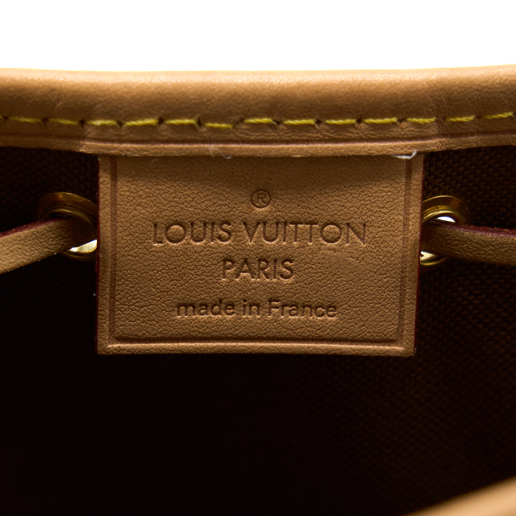 LOUIS VUITTON NANO NOE MONOGRAM CANVAS GHW