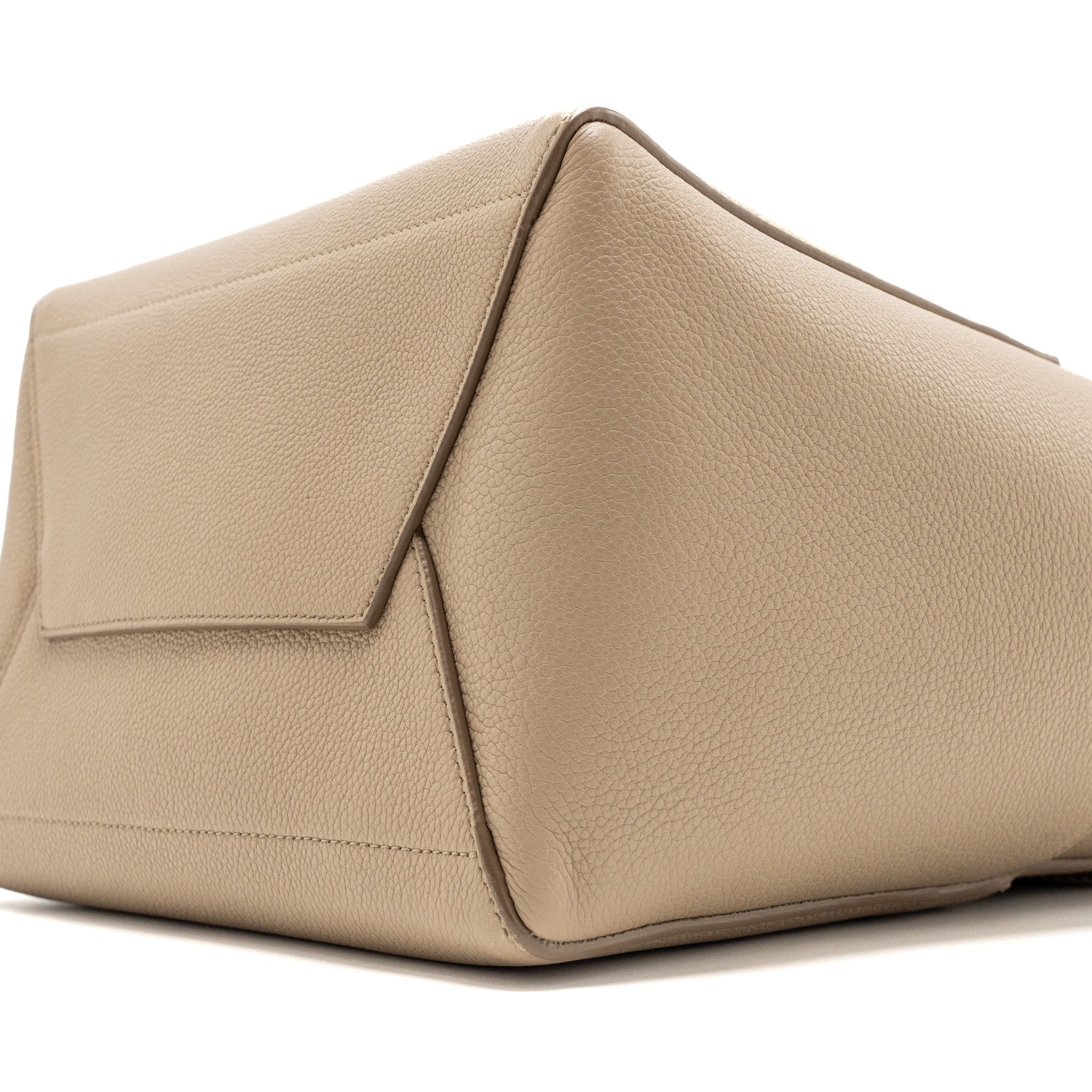 CELINE SANGLE BUCKET BAG CALFSKIN LIGHT GREY GHW