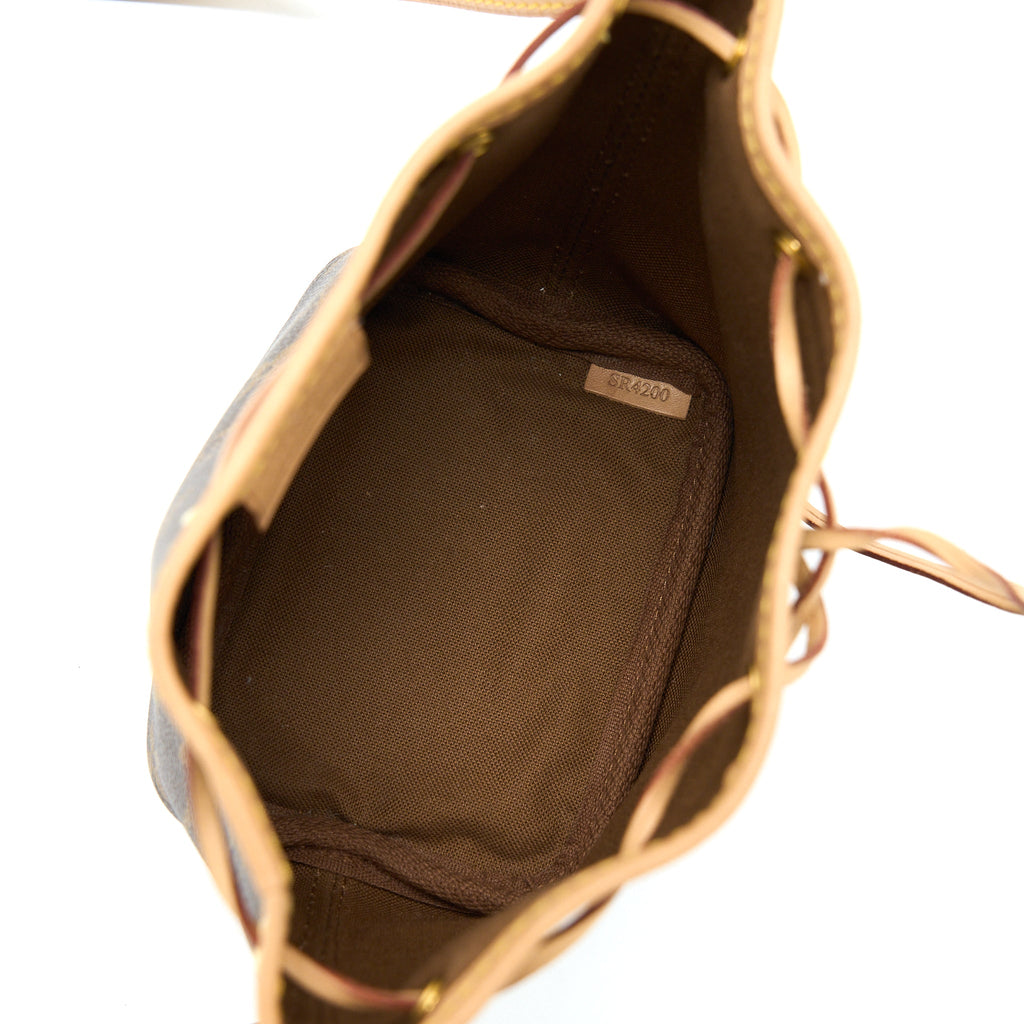 LOUIS VUITTON NANO NOE MONOGRAM CANVAS GHW