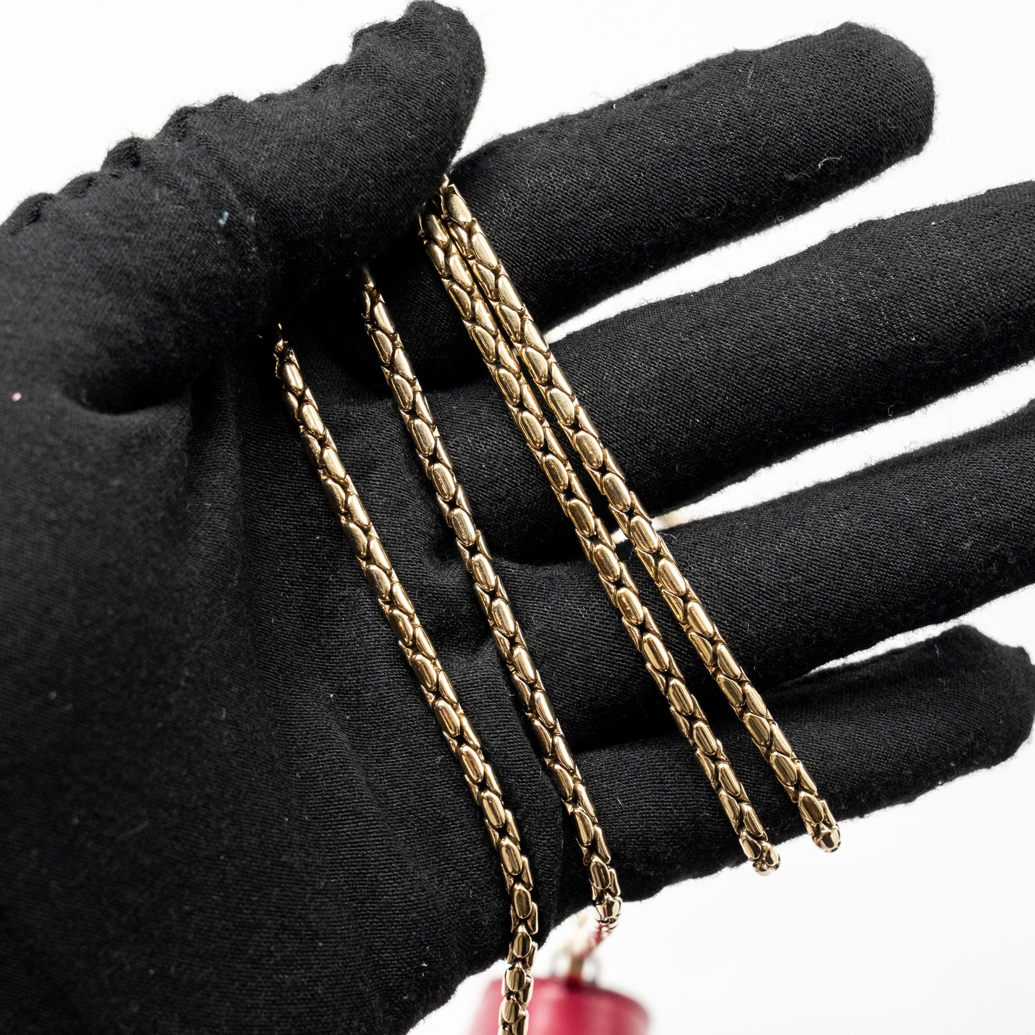 BVLGARI SERPENTI FOREVER CHAIN BAG CALFSKIN PINK LGHW