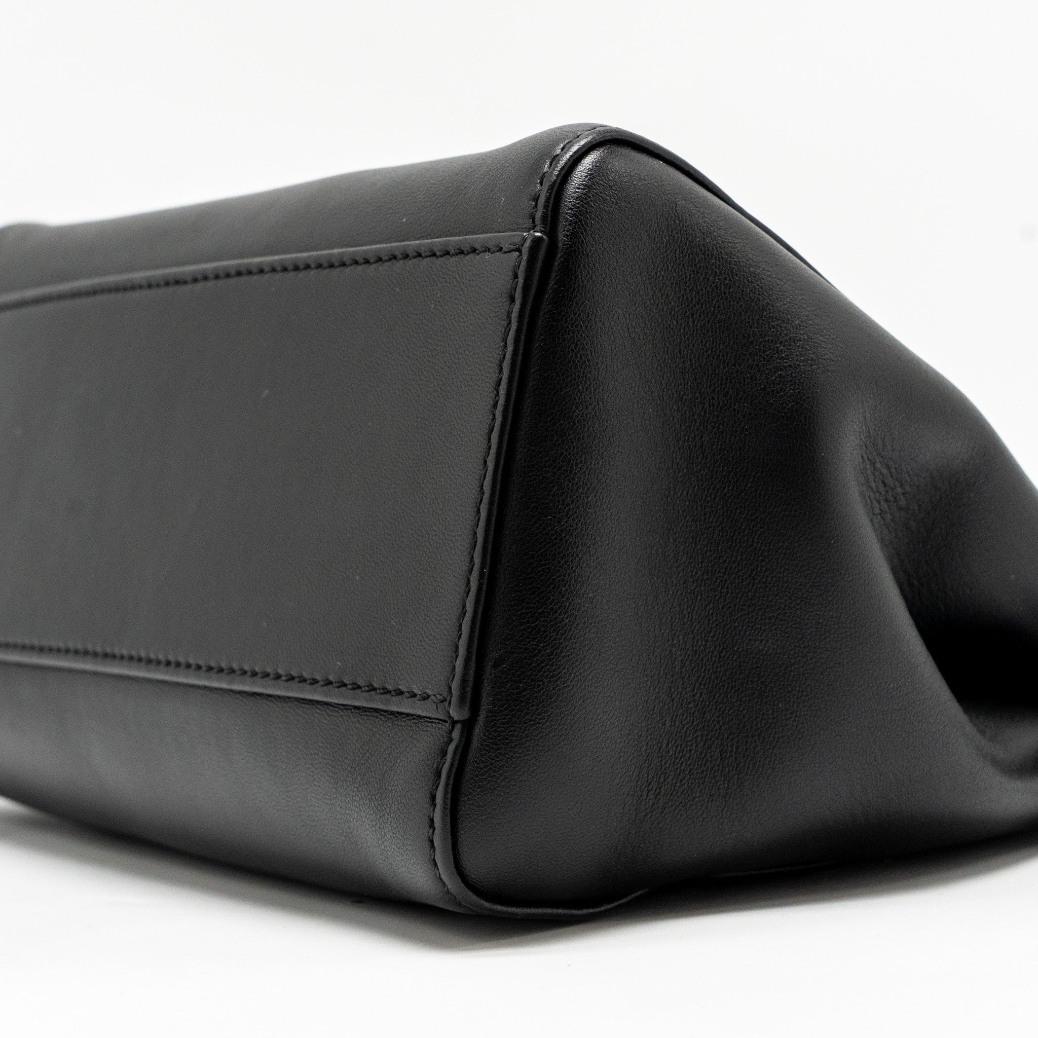 FENDI MINI PEEKABOO LAMBSKIN BLACK GHW