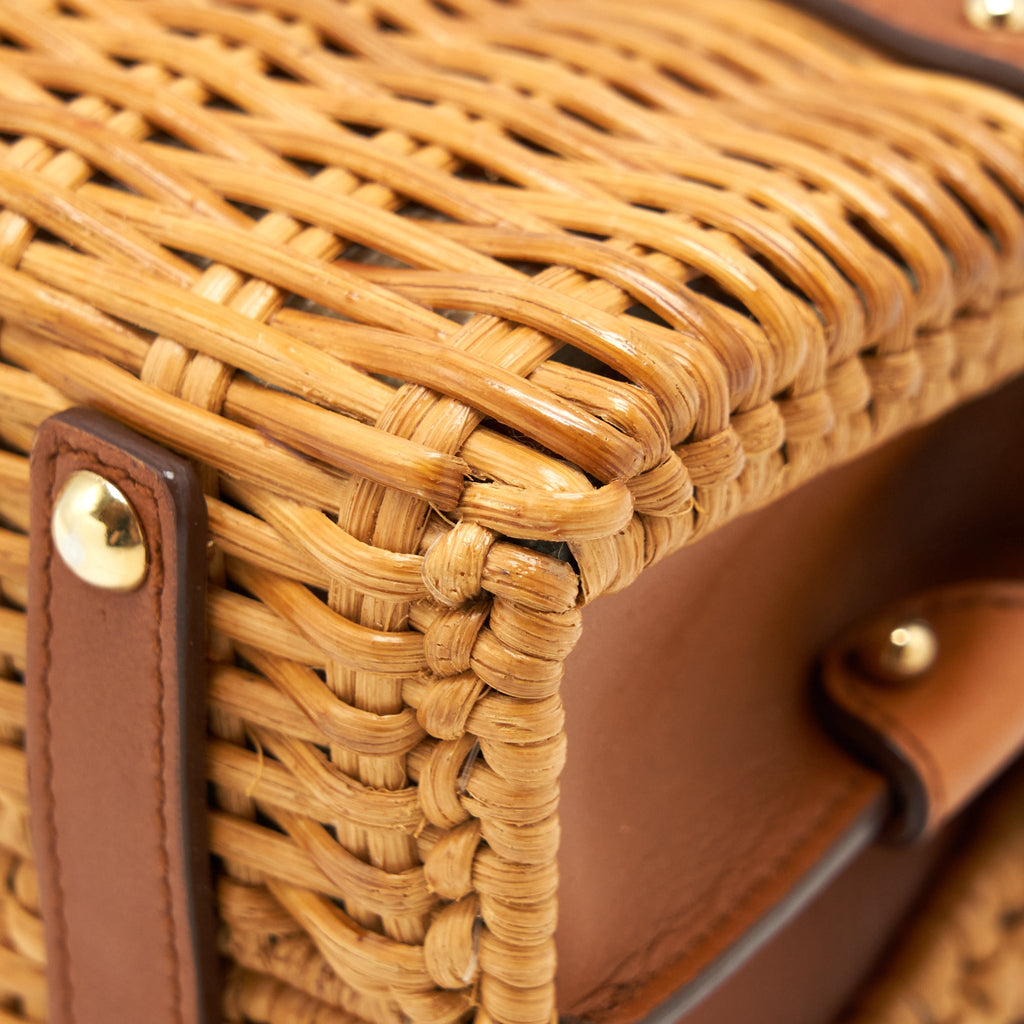 SALVATORE FERRAGAMO VINTAGE BAMBOO TOP HANDLE BAG