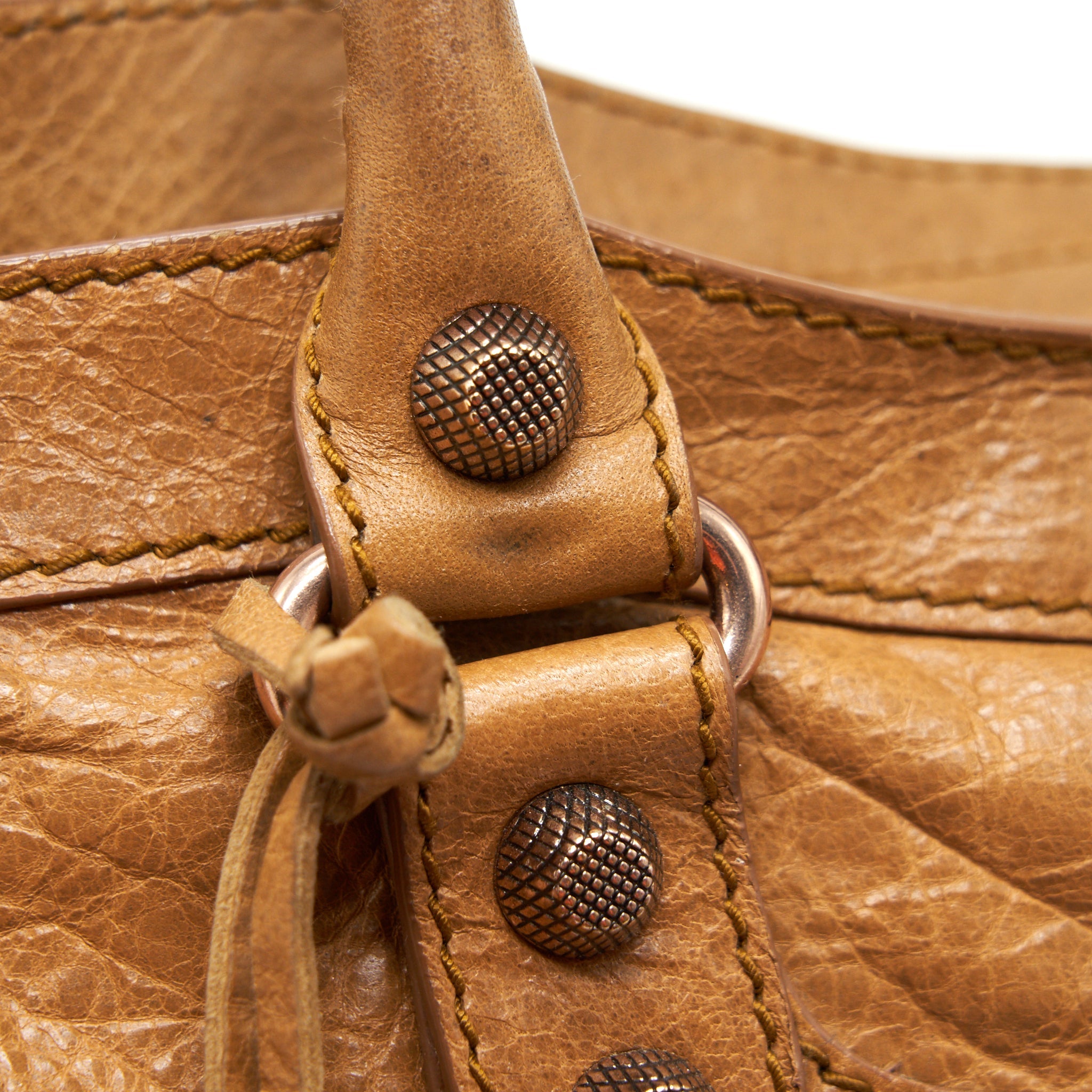 BALENCIANGA GIANT CITY BAG LIGHT CARAMEL