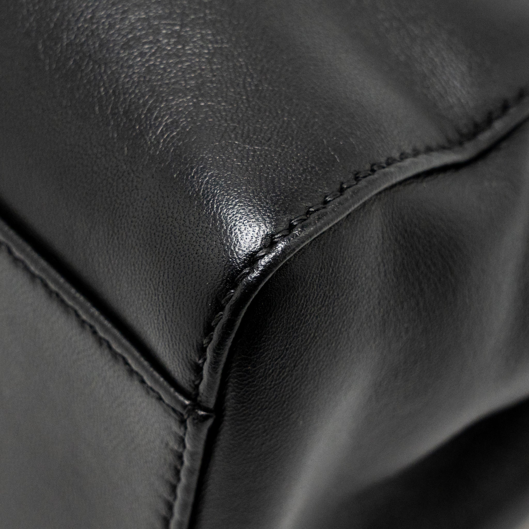 FENDI MINI PEEKABOO LAMBSKIN BLACK GHW