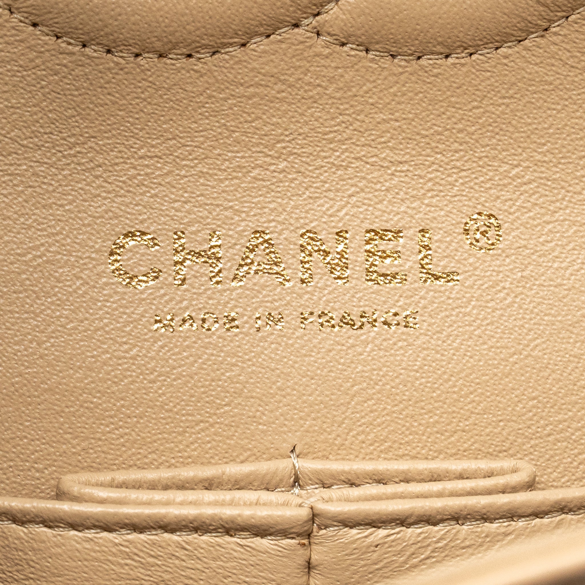 CHANEL MEDIUM CLASSIC DOUBLE FLAP BAG CAVIAR BEIGE GHW