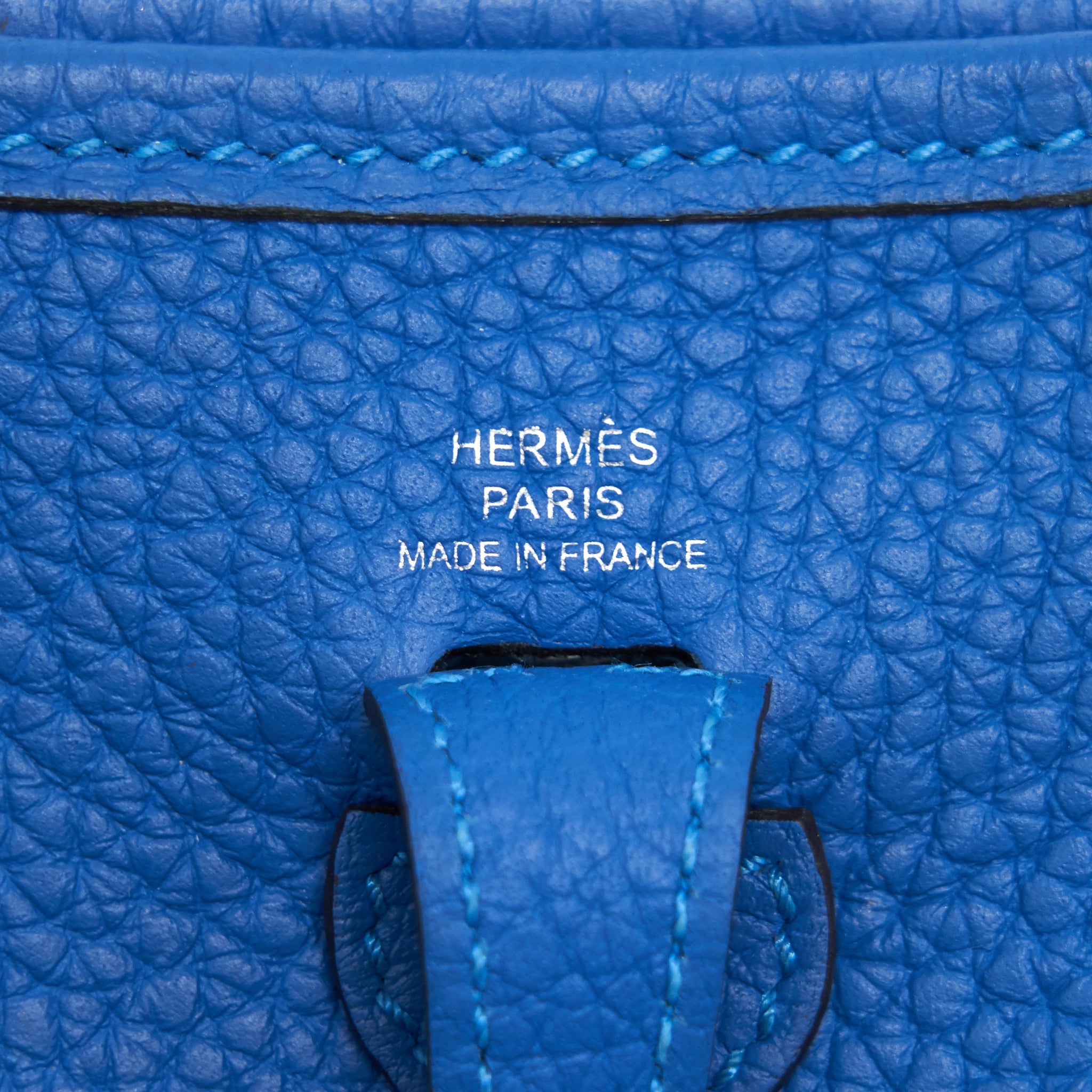 HERMES MINI EVELYNE MYKONOS/ BLANC