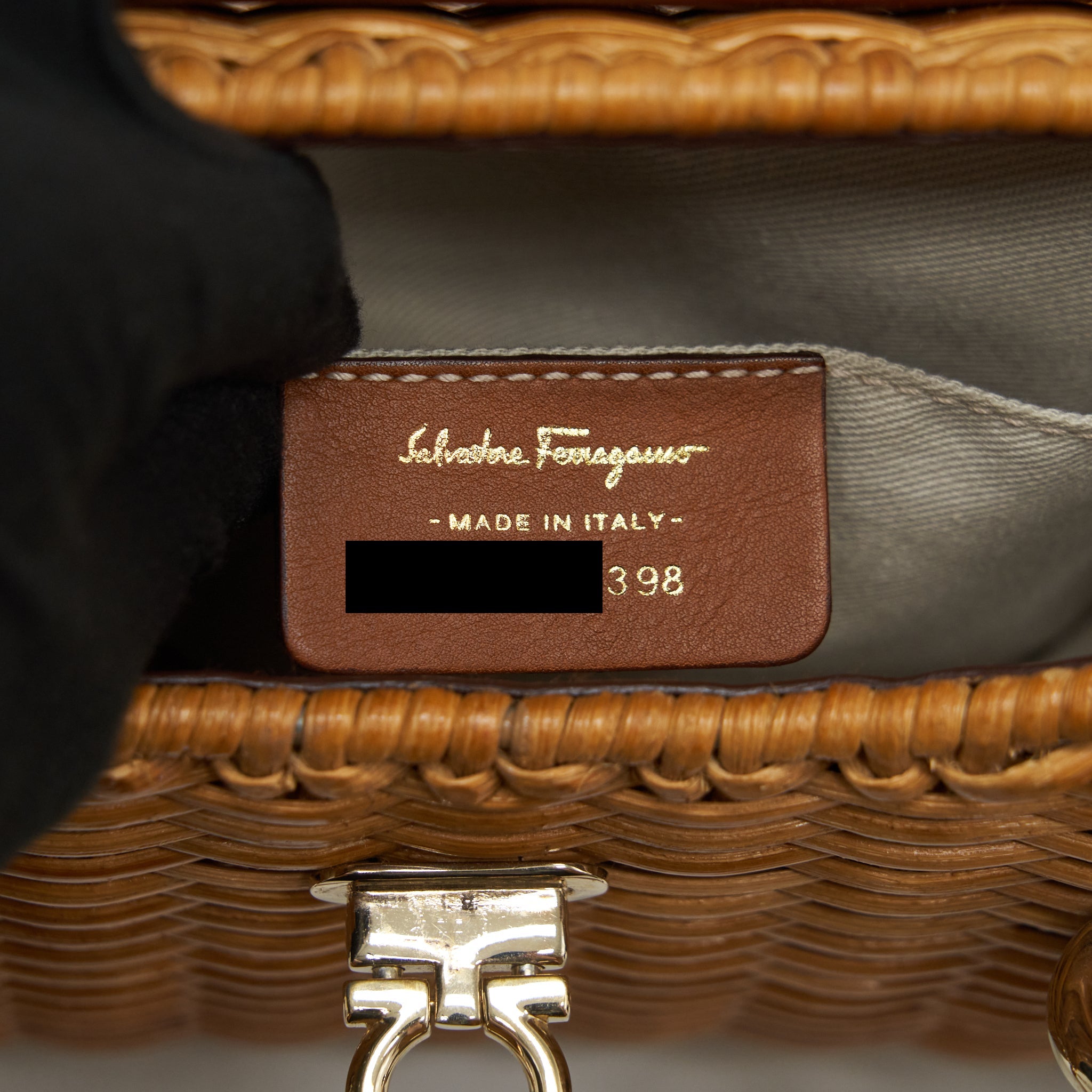 SALVATORE FERRAGAMO VINTAGE BAMBOO TOP HANDLE BAG