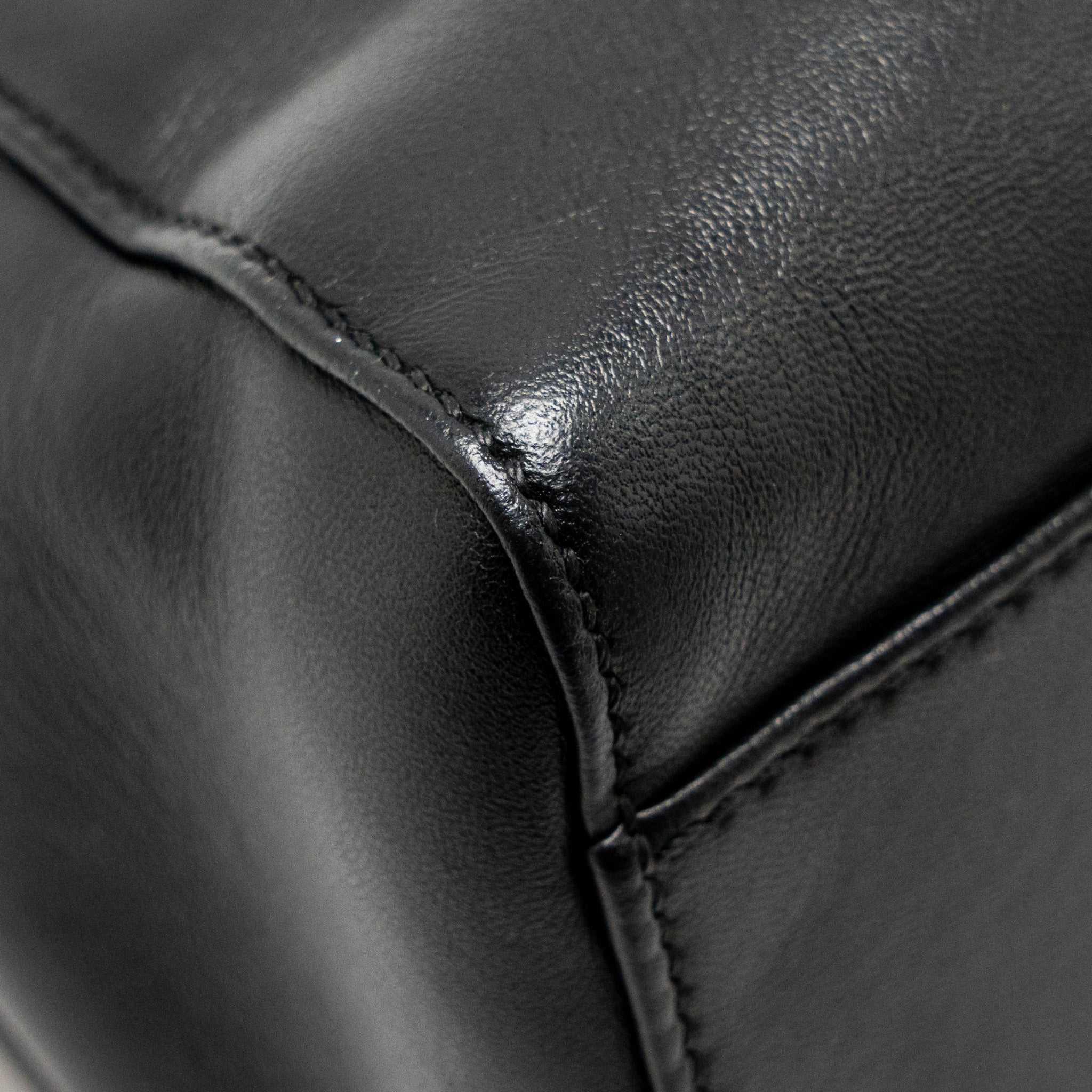 FENDI MINI PEEKABOO LAMBSKIN BLACK GHW