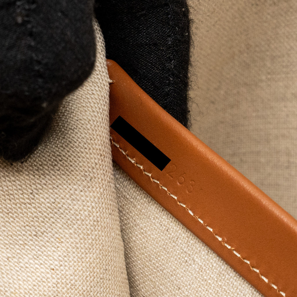 CELINE LARGE CABAS THAIS TRIOMPHE PRINTED WOOL/CALFSKIN WOOL/CALFSKIN BROWN