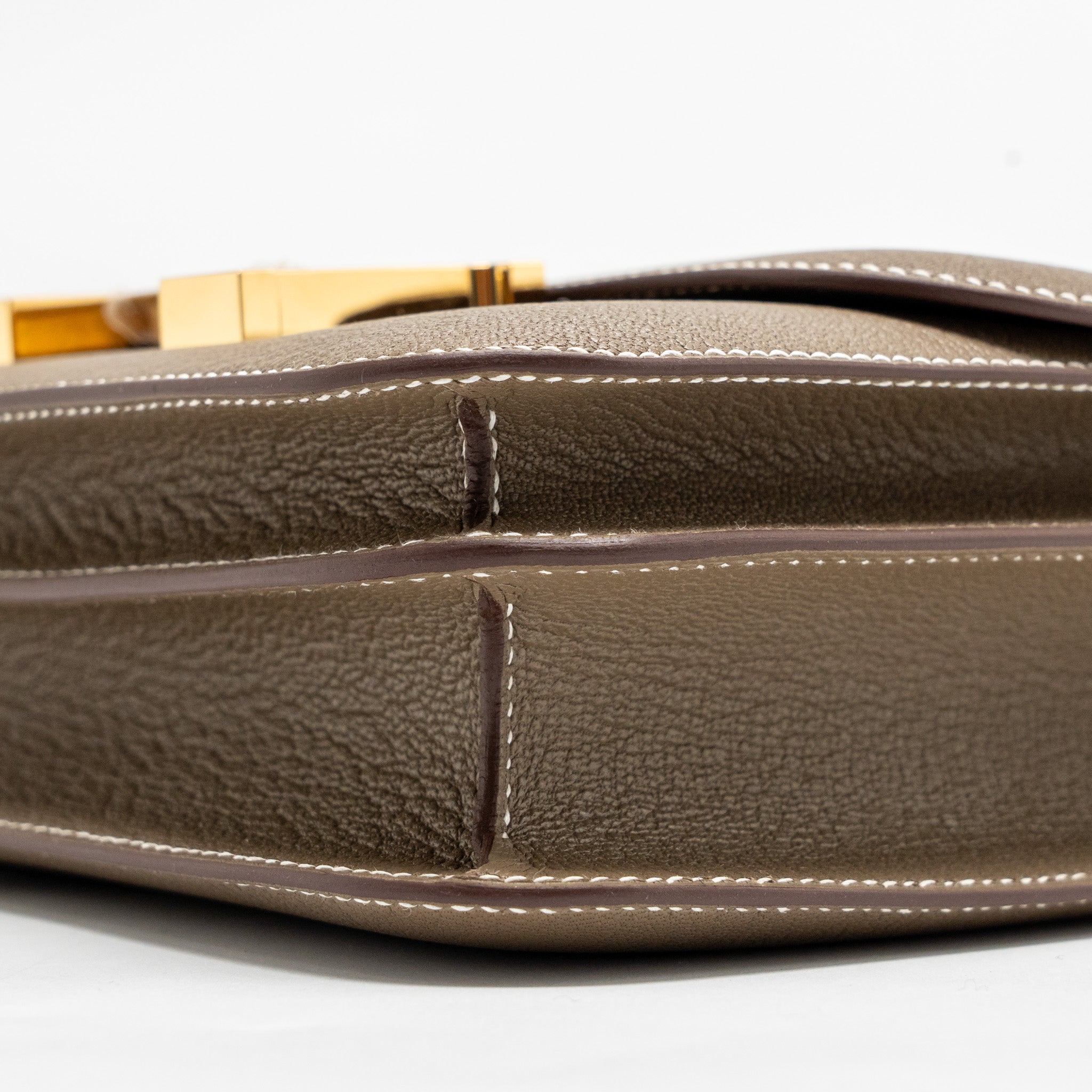 HERMES MINI CONSTANCE CHÈVRE MYSORE ETOUPE GHW