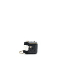 CHANEL MINI VANITY WITH CAMELLIA CHAIN LAMBSKIN BLACK LGHW