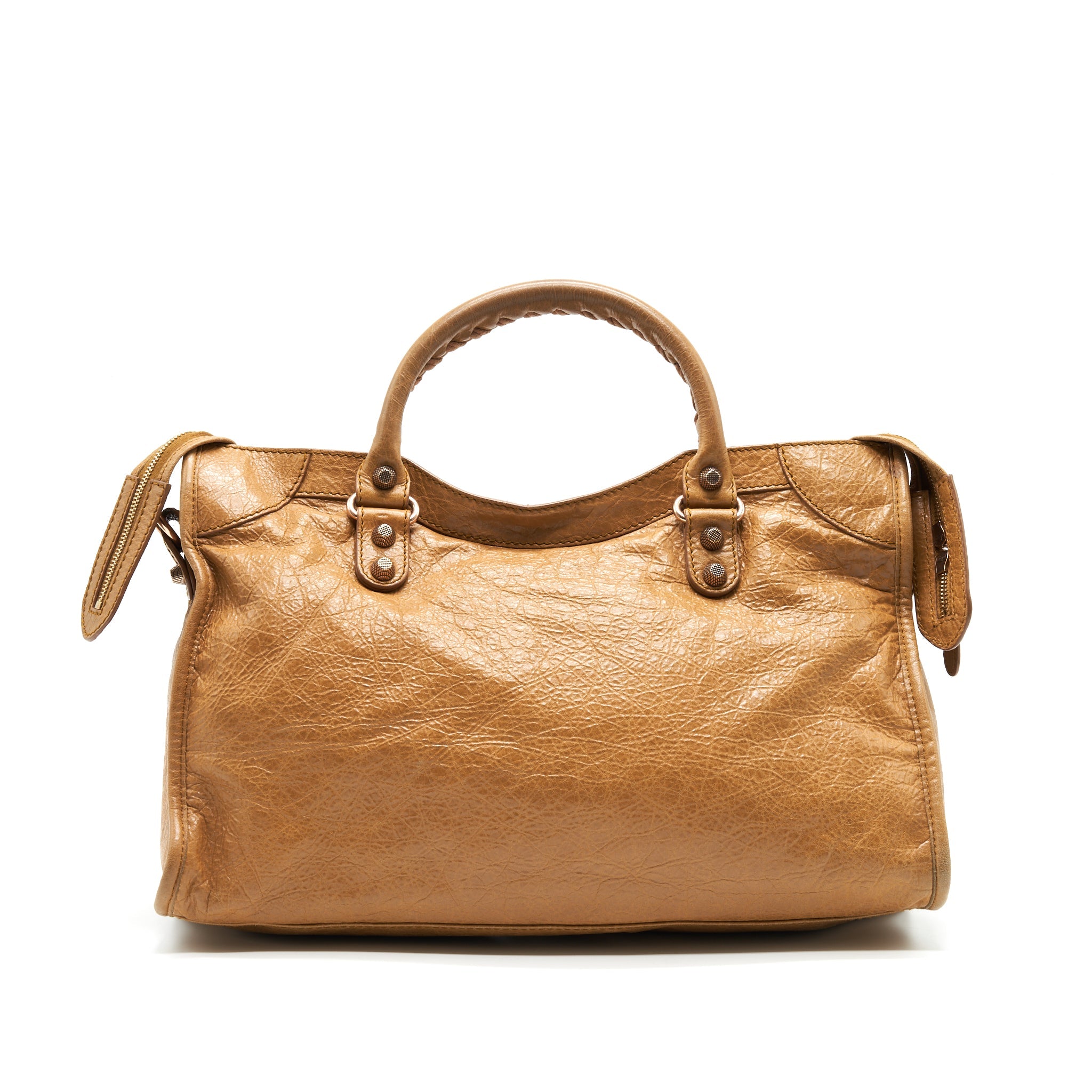 BALENCIANGA GIANT CITY BAG LIGHT CARAMEL