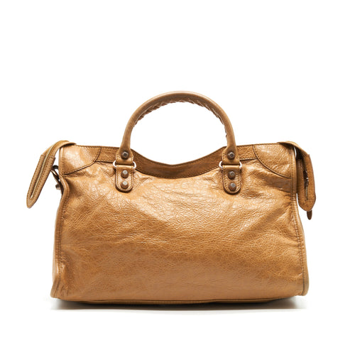 BALENCIANGA GIANT CITY BAG LIGHT CARAMEL