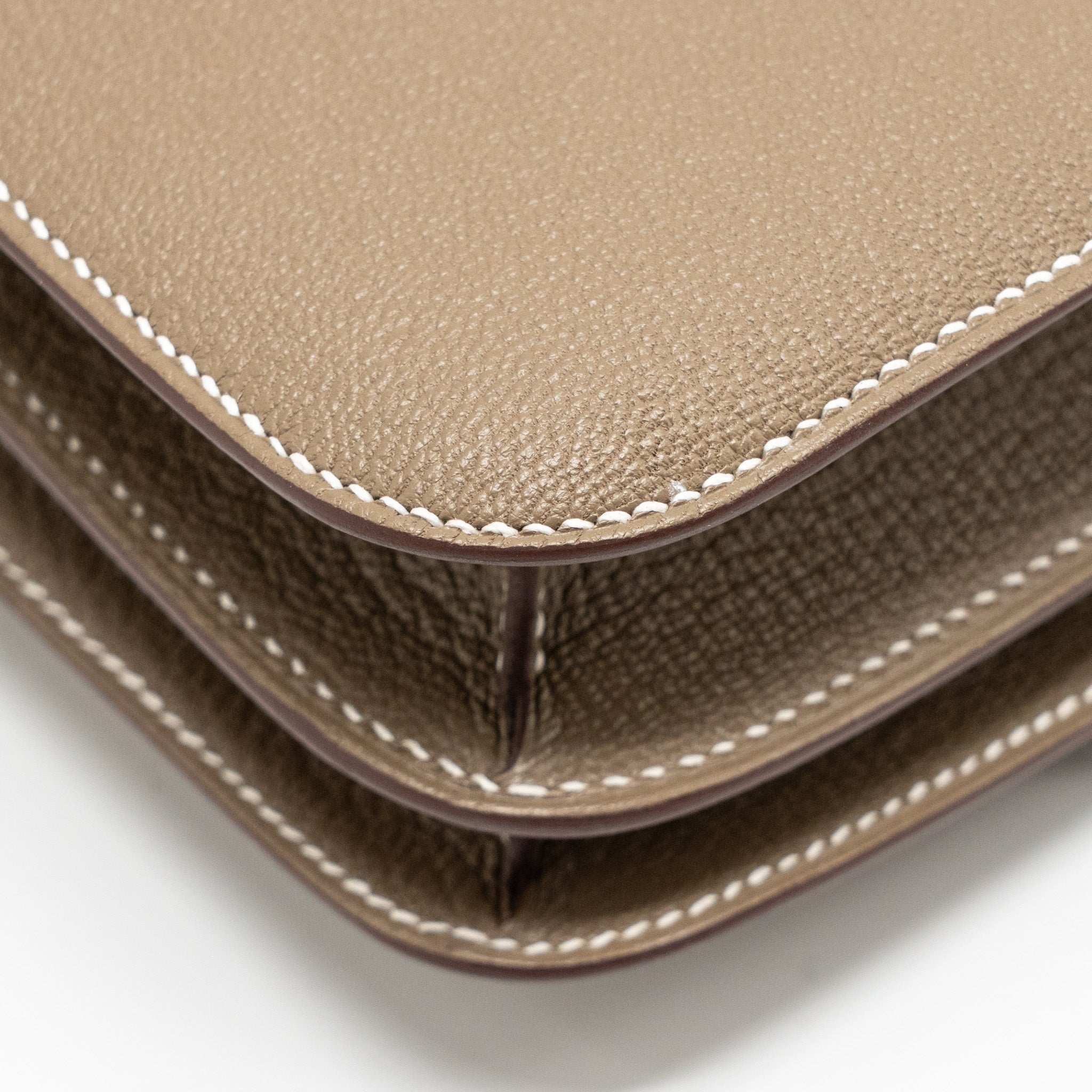 HERMES MINI CONSTANCE CHÈVRE MYSORE ETOUPE GHW