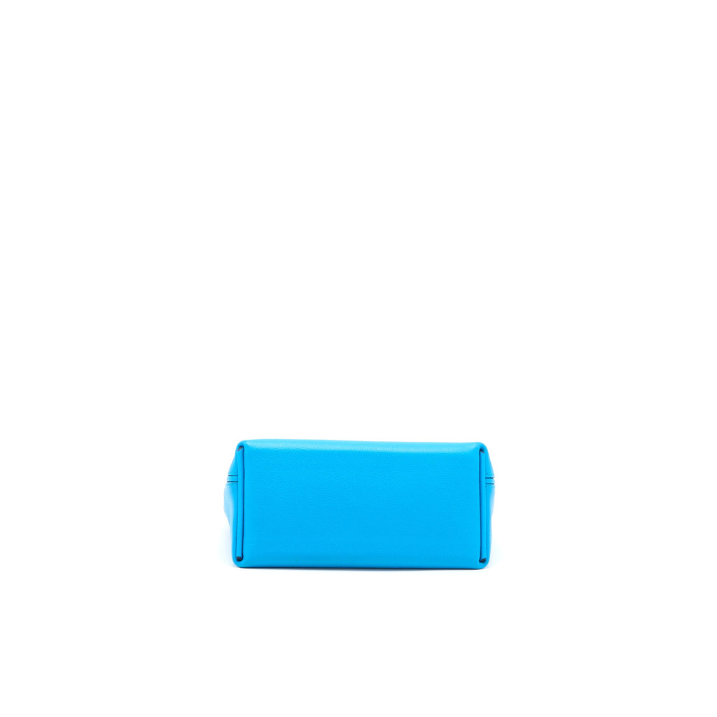 HERMES MINI 24/24 2424-21 BAG EVERCOLOR/SWIFT 0F BLUE FRIDA SHW